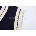 Boy's Knitted Contrast Edge V-Neck School Vest